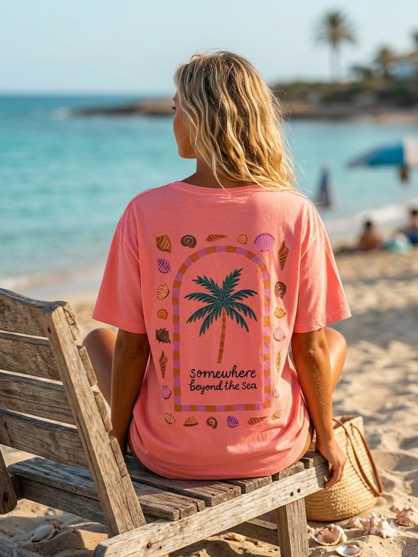Somewhere beyond the sea shirt coral