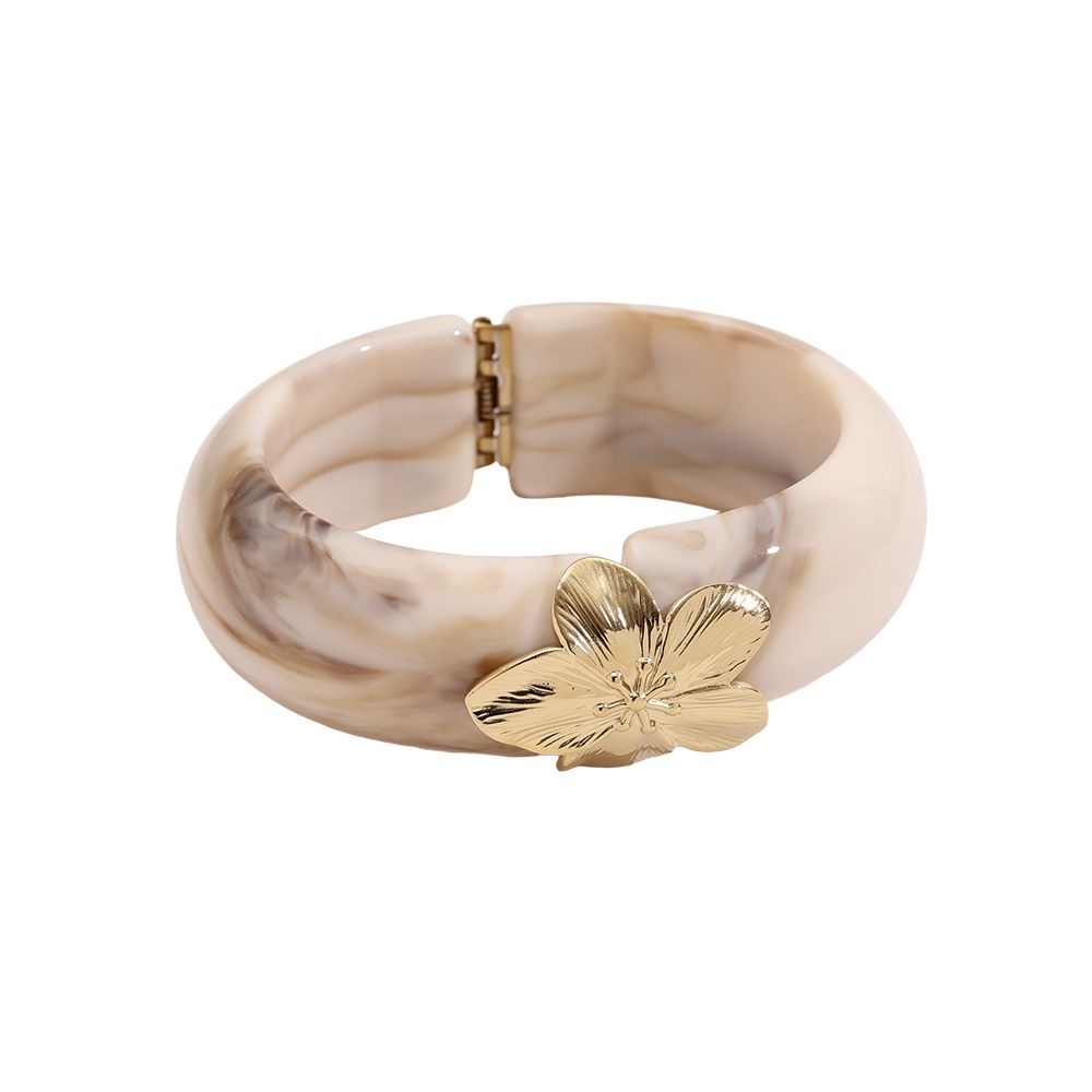 Resin armband Luxury Flower marmer