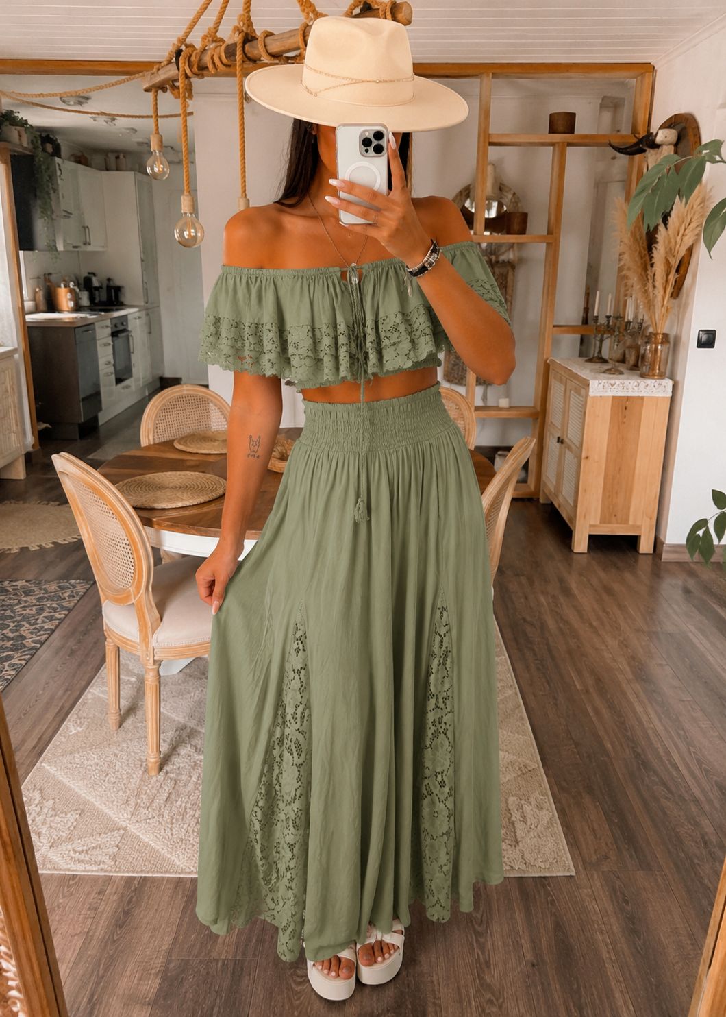 Ibiza det deluxe groene lace