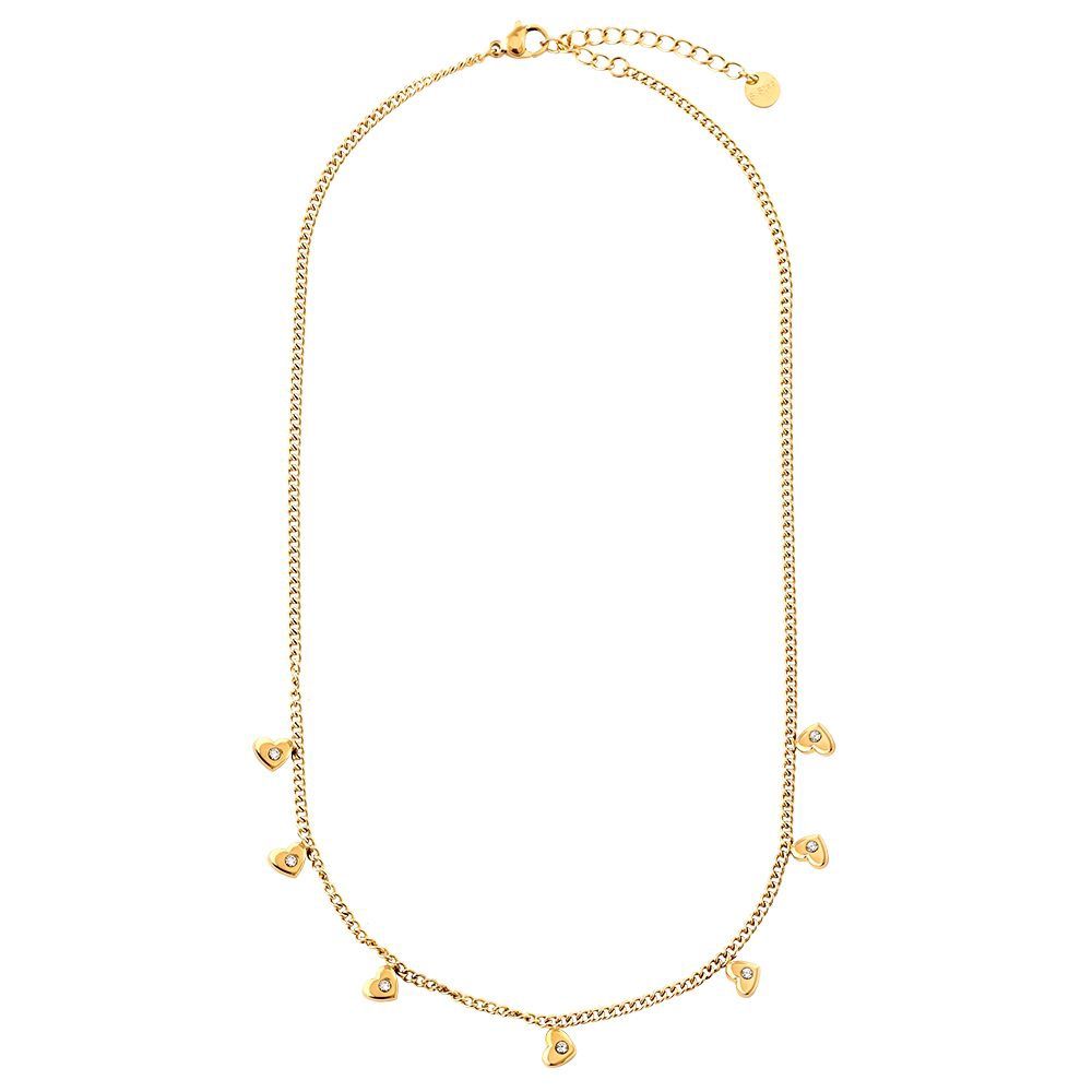 Stainless Steel mini hearts ketting
