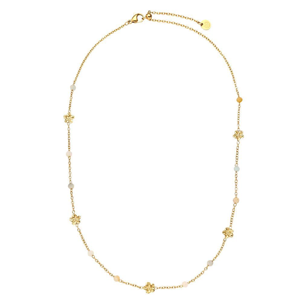 Stainless Steel bloemen ketting
