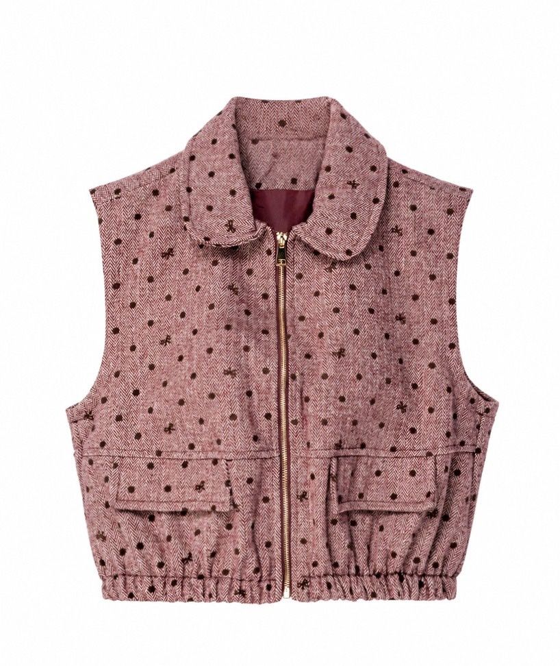 Cute little bodywarmer/ vest bordeaux
