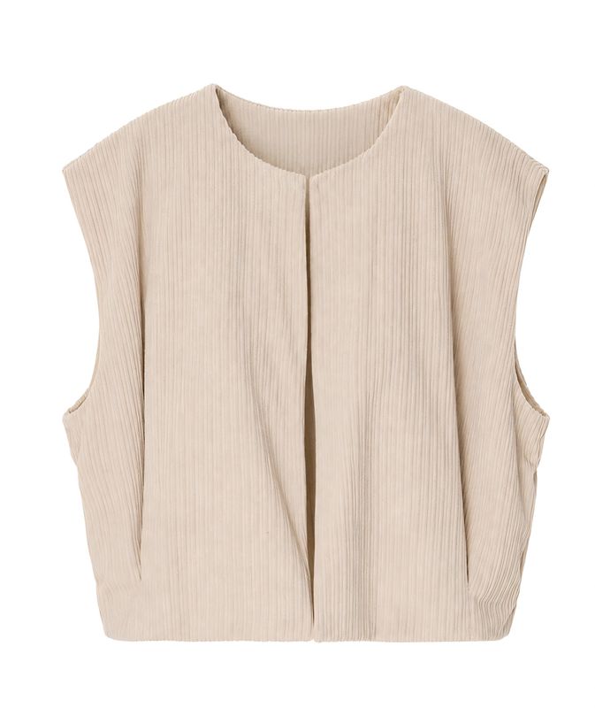 Rib hesje beige