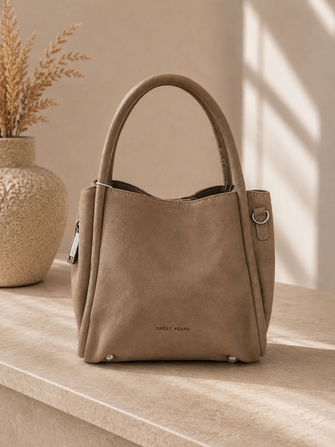 Camel kleurige handtas
