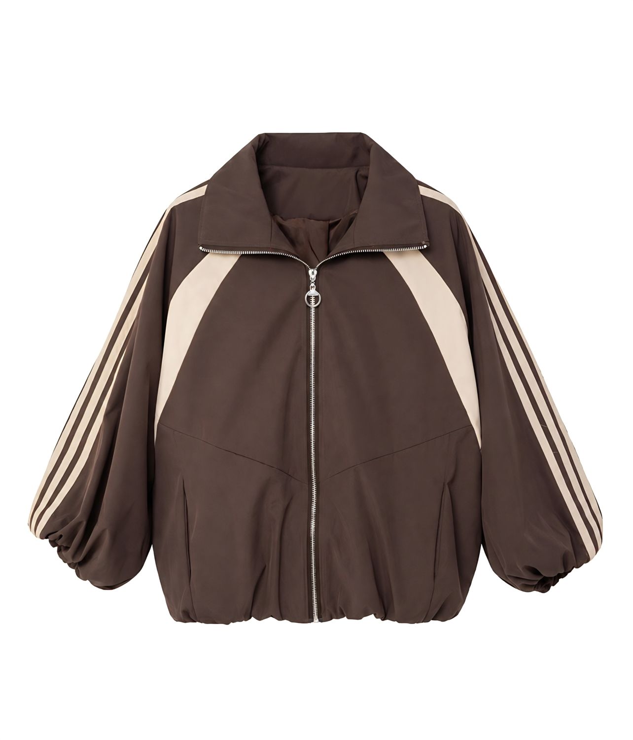 Sporty bomberjasje choco/beige