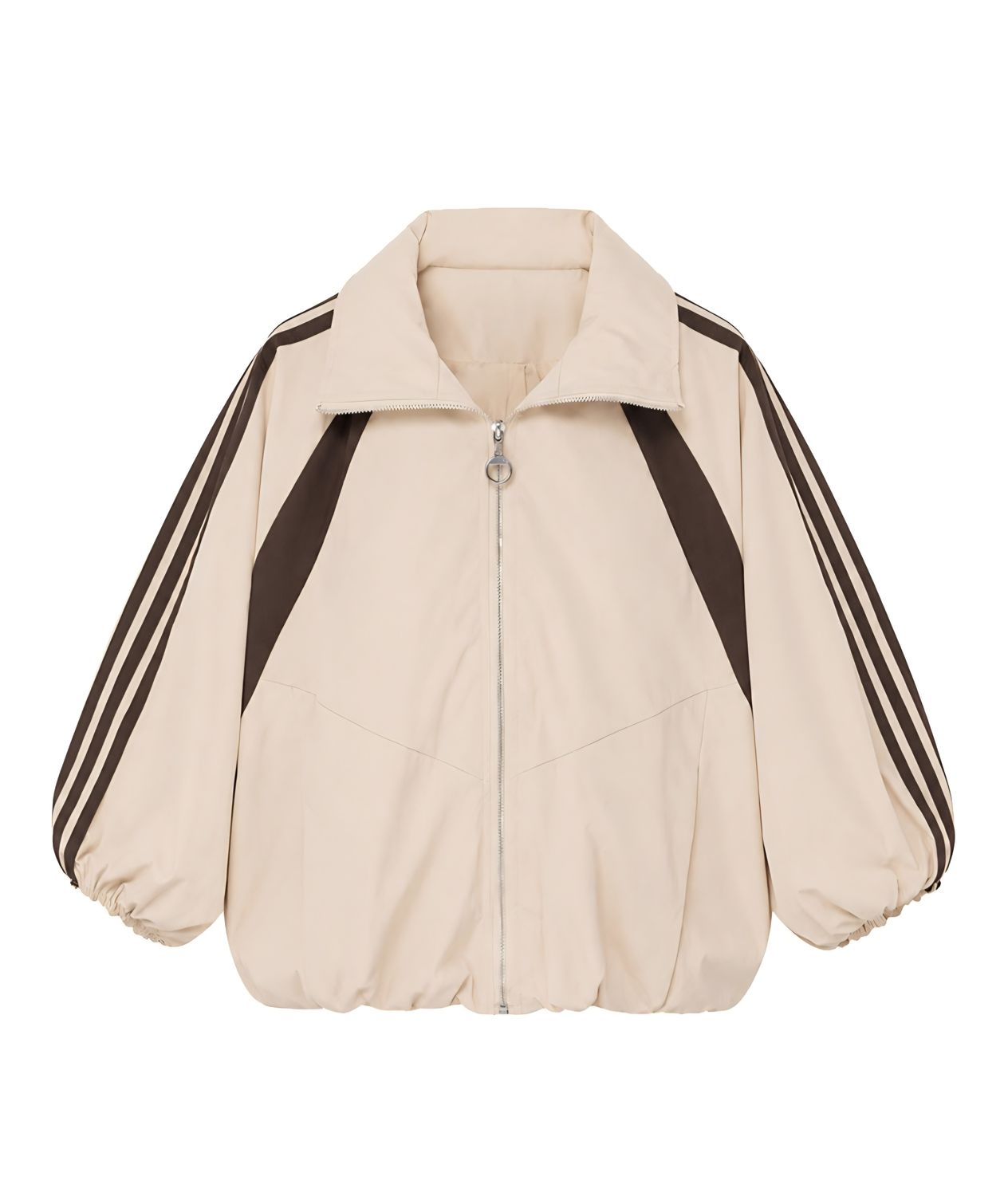 Sporty bomberjasje beige