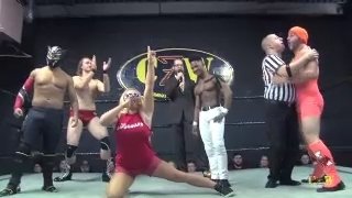 INTERGENDER PRO WRESTLING - TEAM MANIC VS TEAM DEL (INTERGENDER 8 PERSON TAG MATCH)
