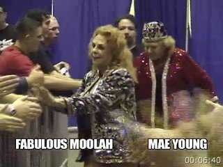 INTERGENDER PRO WRESTLING - FABULOUS MOOLAH &amp; MAE YOUNG VS SOUND GUY &amp; SMOKE (TAG TEAM MATCH)