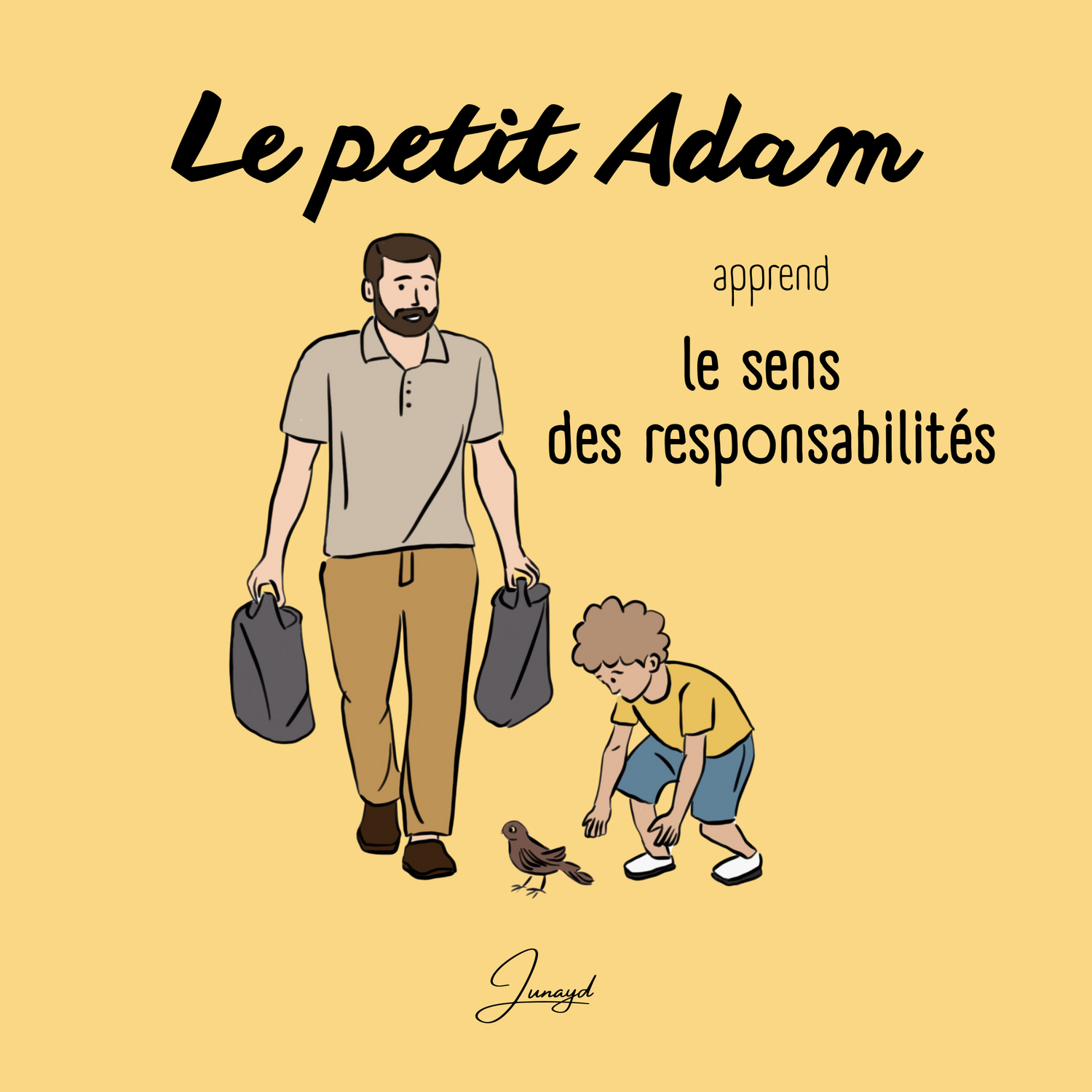 Le petit Adam apprend le sens des responsabilités