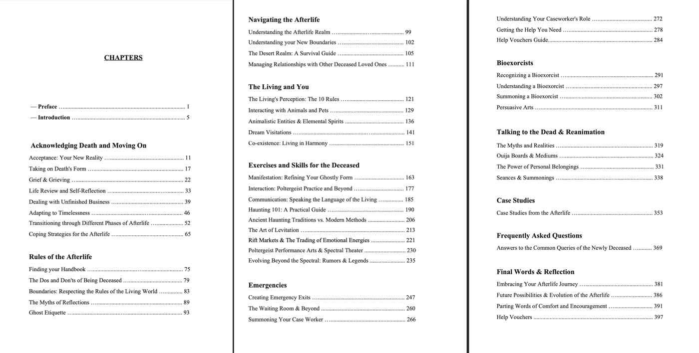 Handbook for the Recently Deceased [Deluxe Edition] Hardback Book