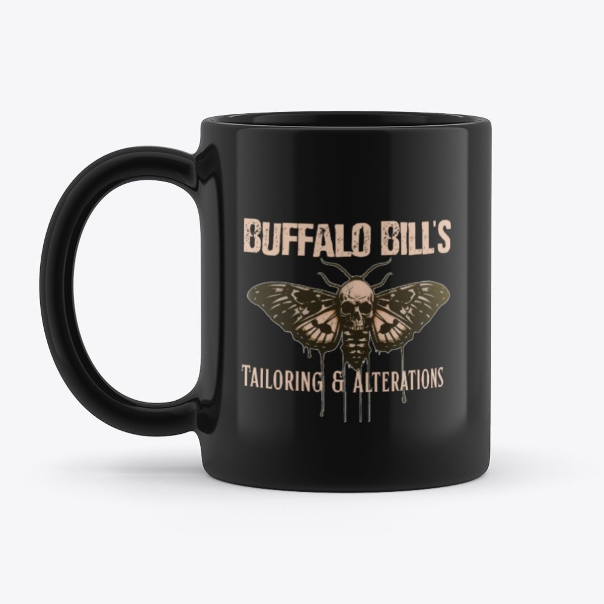 Buffalo Bill&#39;s Tailoring &amp; Alterations Coffee Mug [Black Gloss]