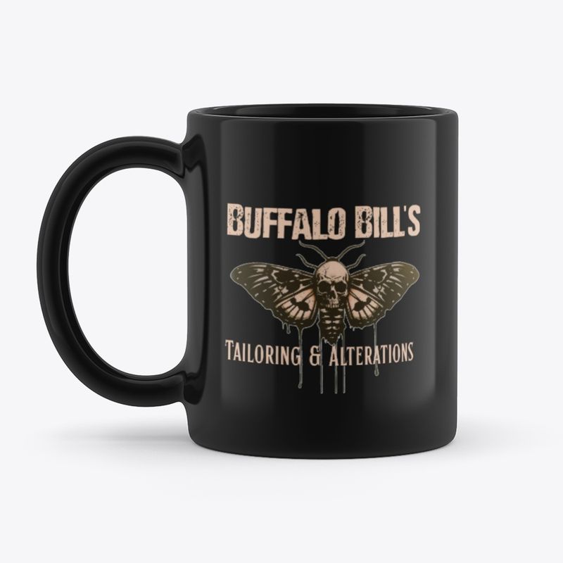 Buffalo Bill&#39;s Tailoring &amp; Alterations Coffee Mug [Black Gloss]