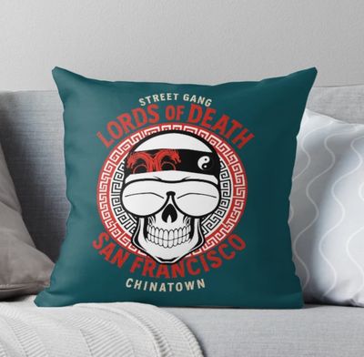 Lords of Death Street Gang - San Francisco China Town Pillow + Insert