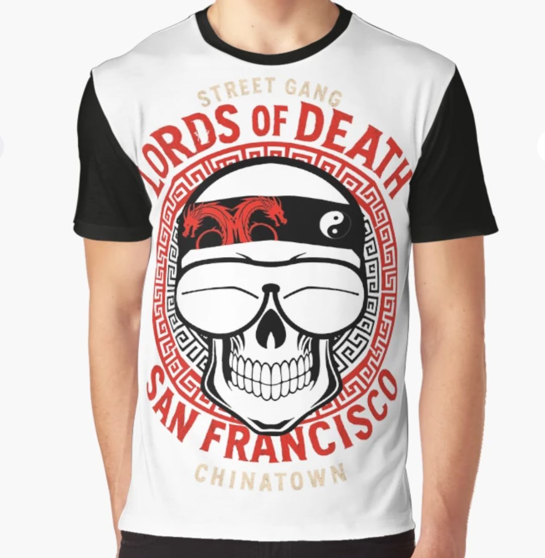 Lords of Death Street Gang - San Francisco China Town Men&#39;s Premium Two-Tone T-shirt