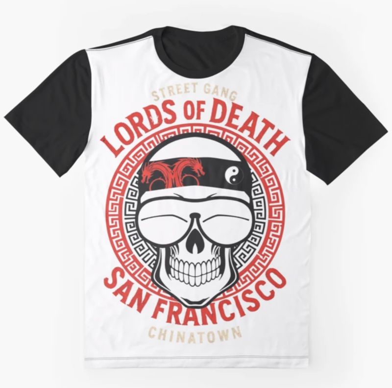 Lords of Death Street Gang - San Francisco China Town Men&#39;s Premium Two-Tone T-shirt