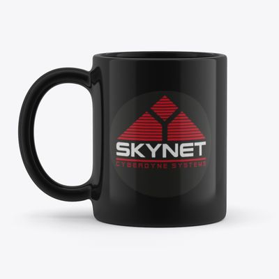 SKYNET Cyberdyne Systems - Ceramic Black Coffee Mug