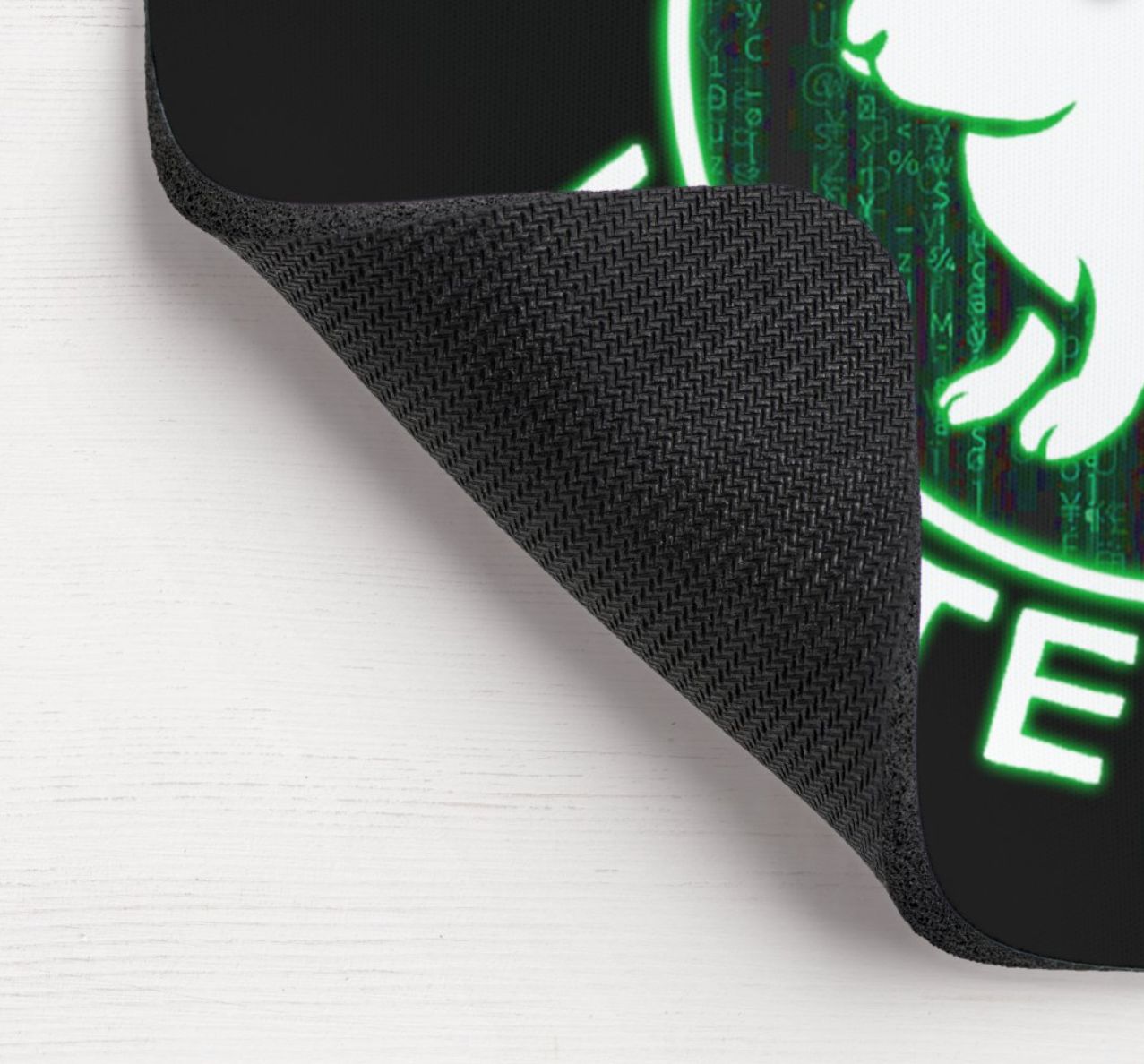 Follow the White Rabbit Matrix-Inspired Mouse Pad