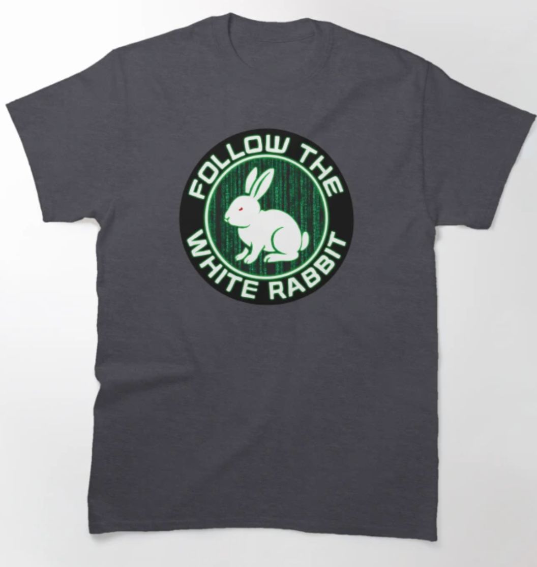Follow the White Rabbit - Mens T-Shirt