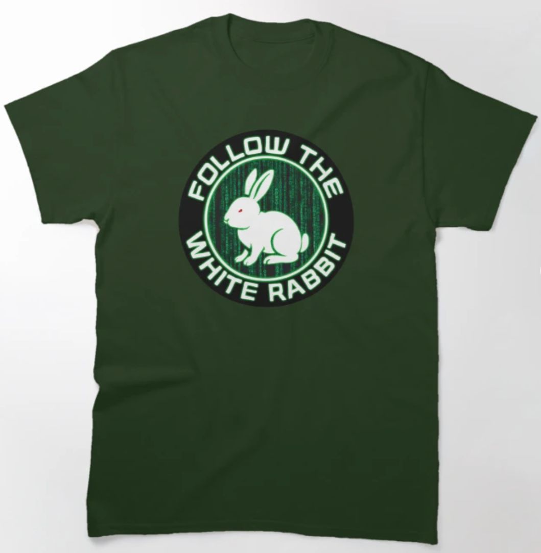 Follow the White Rabbit - Mens T-Shirt