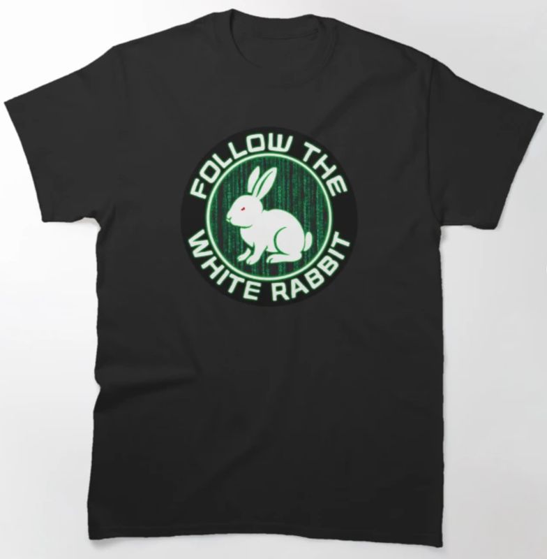 Follow the White Rabbit - Mens T-Shirt