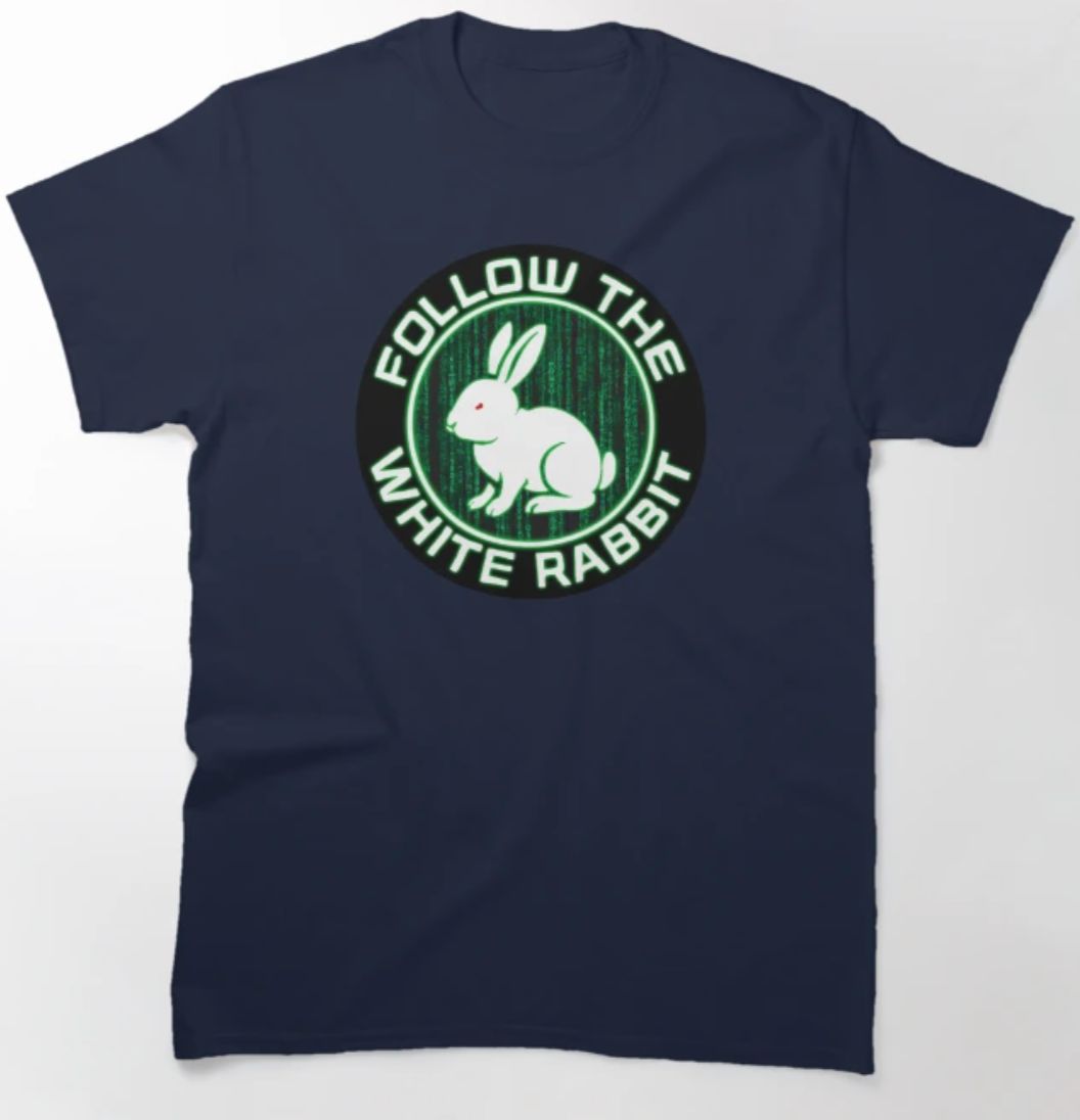 Follow the White Rabbit - Mens T-Shirt