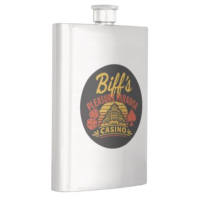 Biff&#39;s Pleasure Paradise Casino &amp; Hotel - Metal Hip Flask