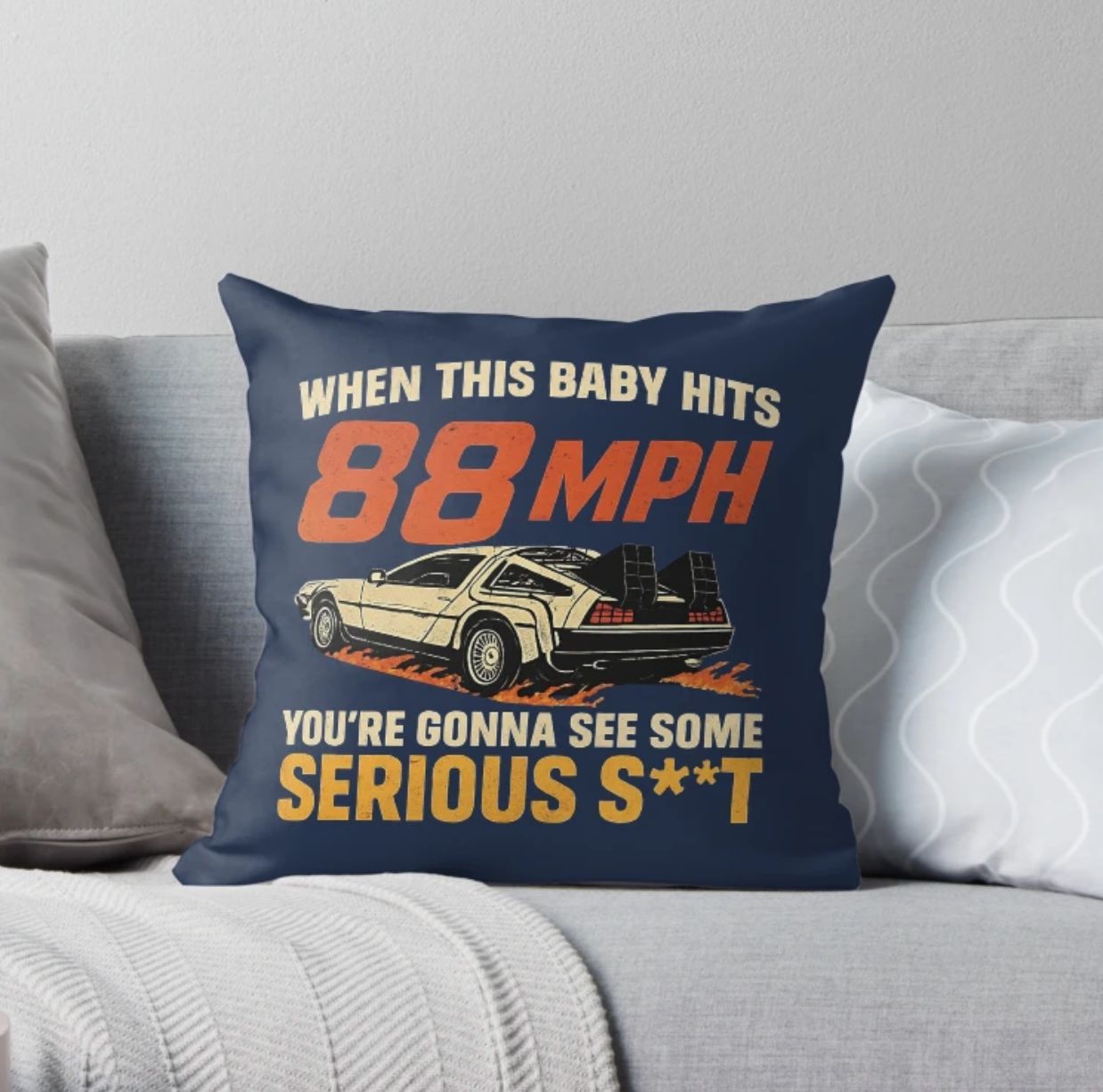 When This Baby Hits 88mph - Game Room Pillow