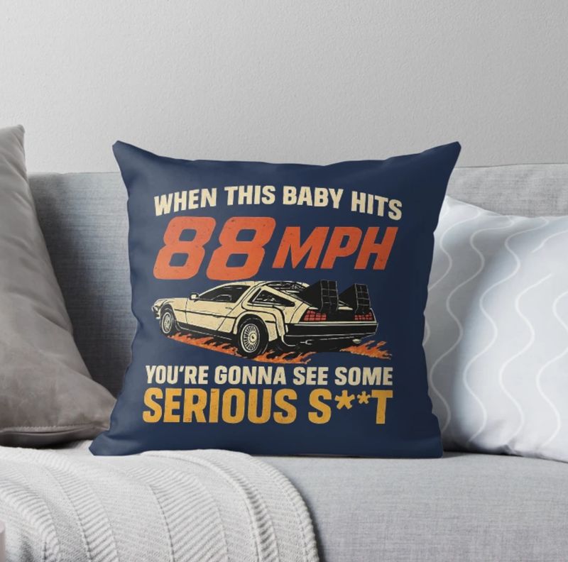 When This Baby Hits 88mph - Game Room Pillow