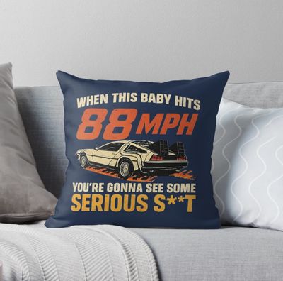 When This Baby Hits 88mph - Game Room Pillow