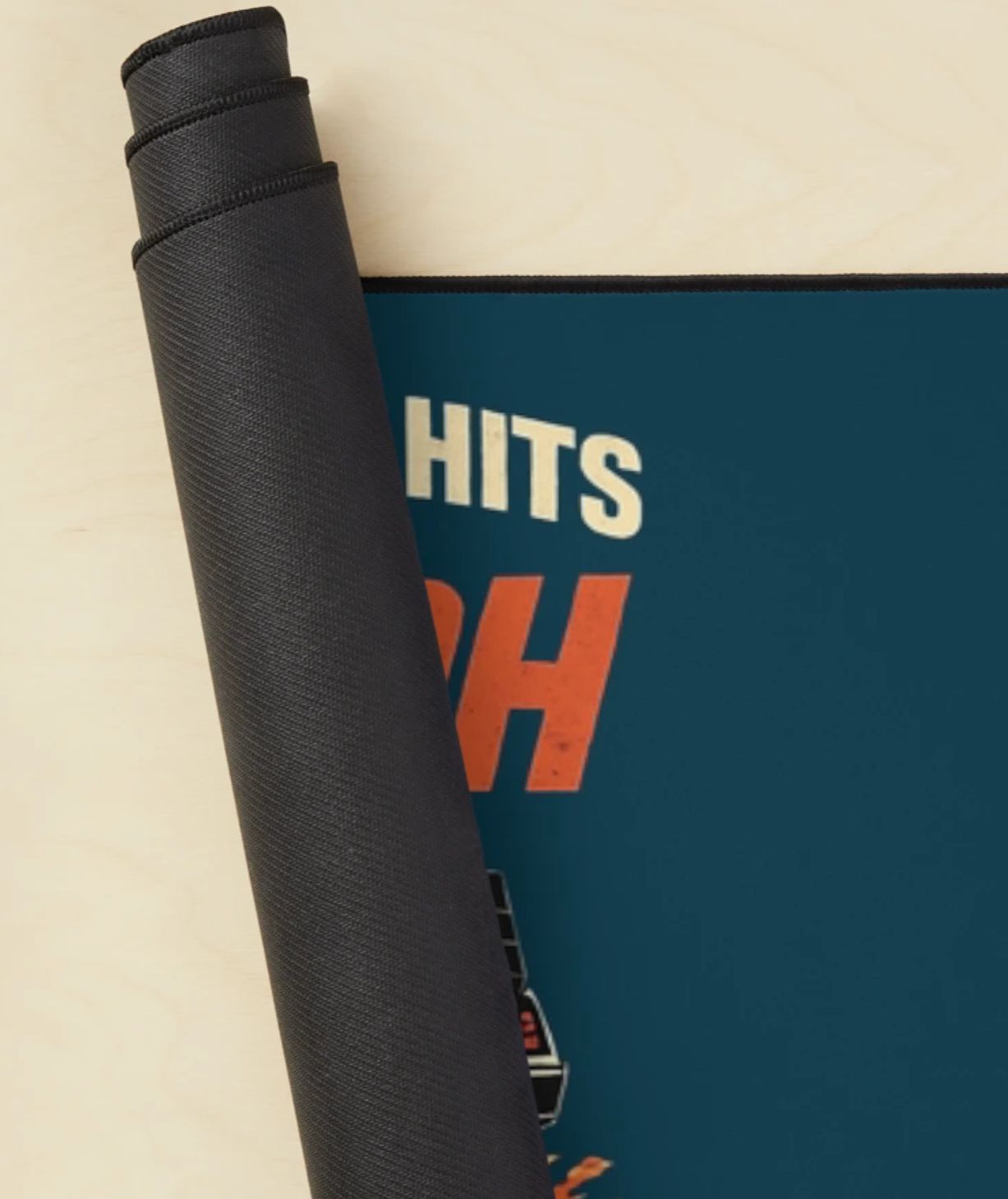 When This Baby Hits 88mph - Large Desk Mat