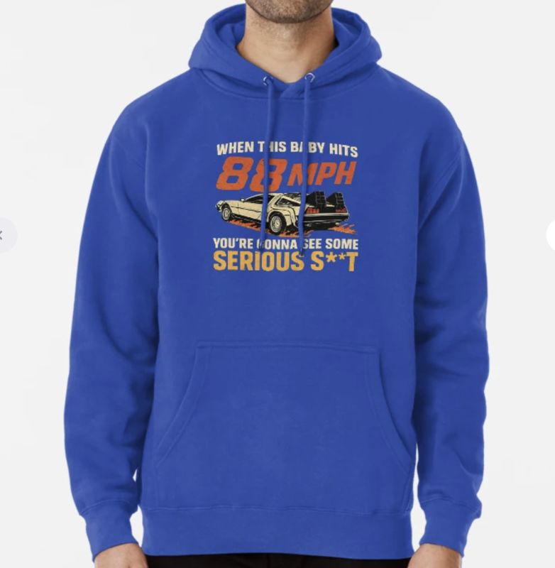 When This Baby Hits 88mph - Mens Pullover Hoodie