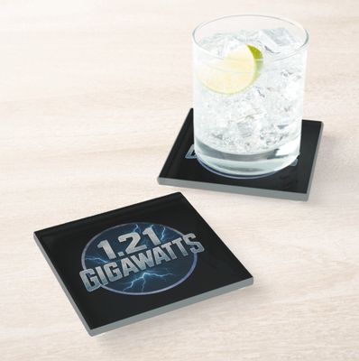 1.21 GIGAWATTS - Glass Coaster [2 PACK]