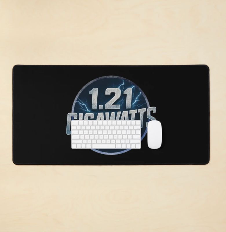 1.21 GIGAWATTS - Large Desk Mat