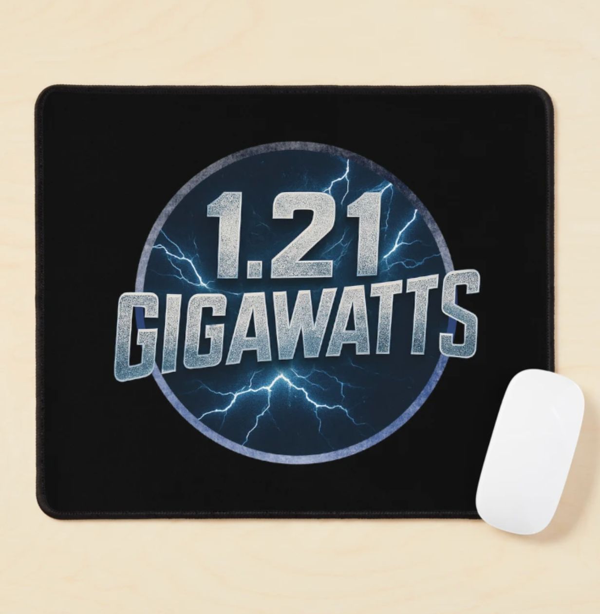 1.21 GIGAWATTS - Large Mouse Mat