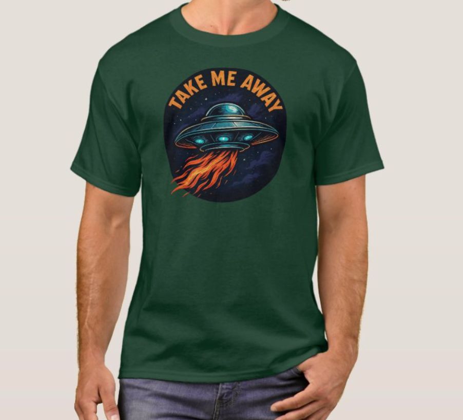 Take Me Away UFO - Mens/Womens T-Shirt