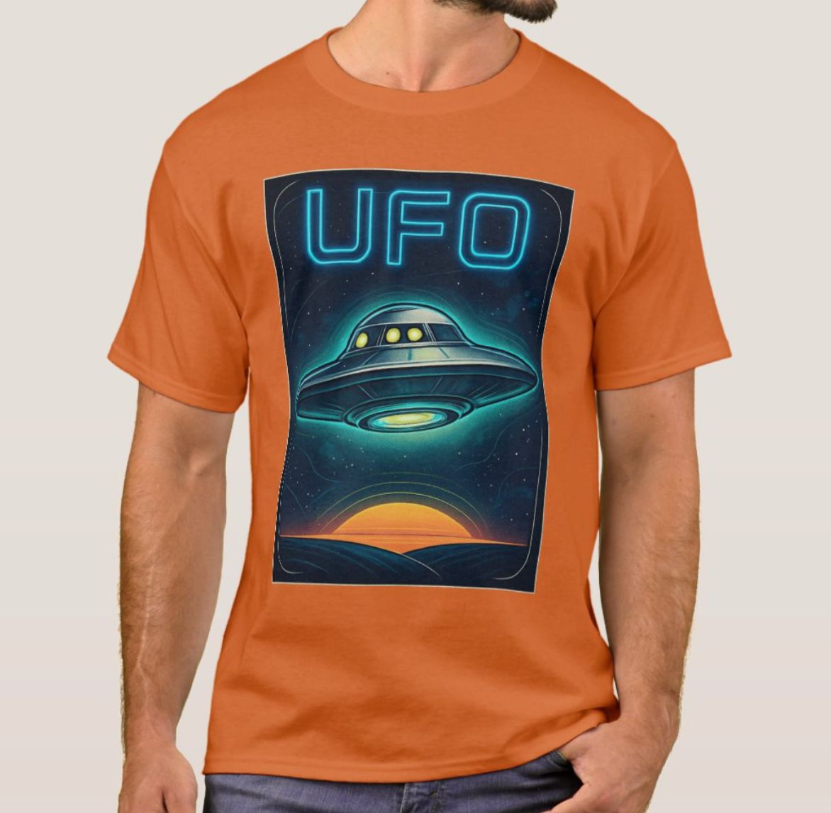 Flying Saucer UFO Alien - Mens/Womens T-Shirt