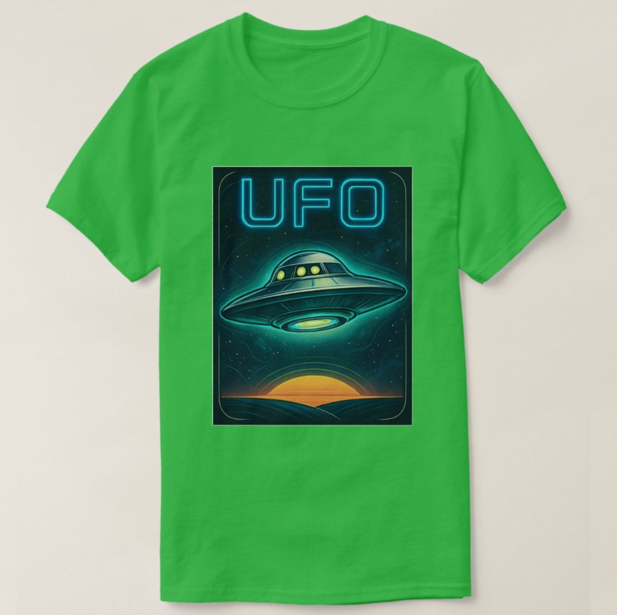 Flying Saucer UFO Alien - Mens/Womens T-Shirt