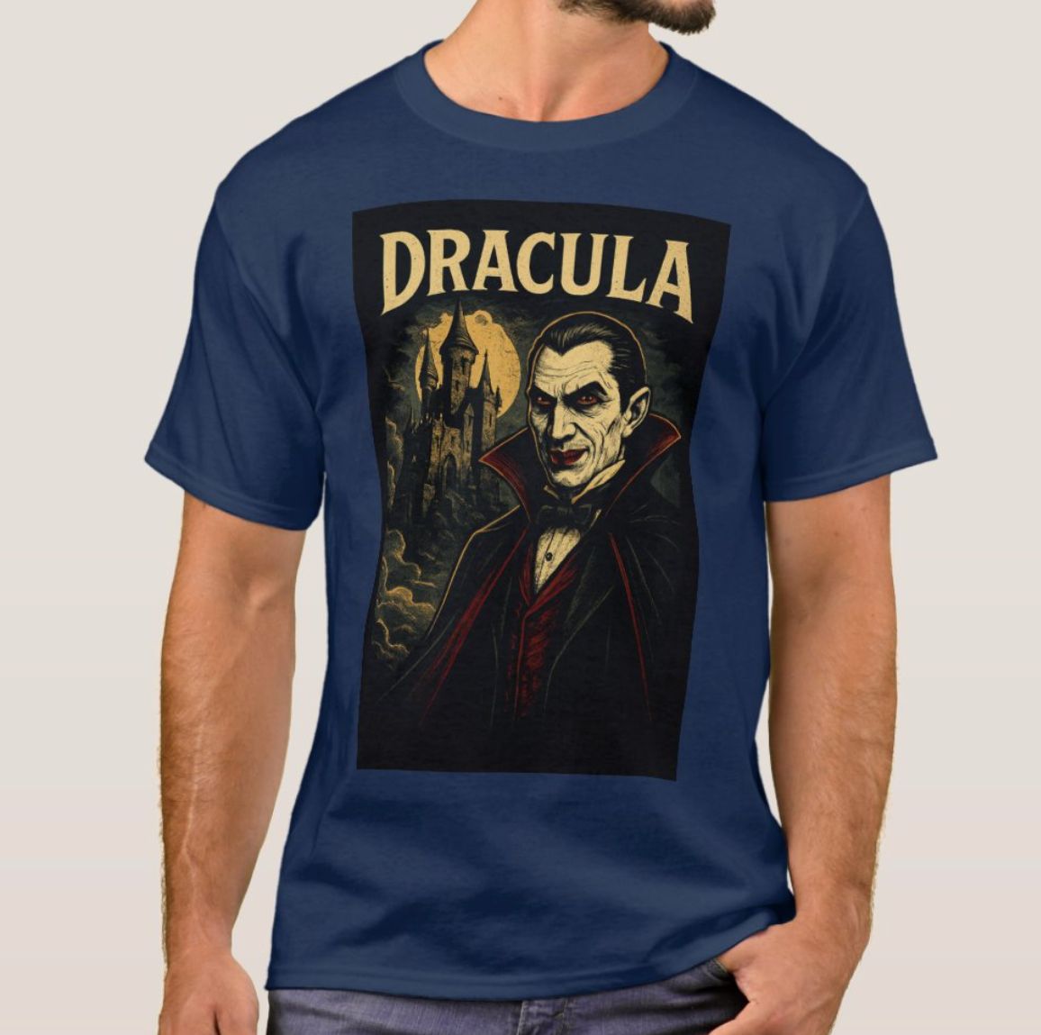 Count Dracula and his Castle - Mens T-Shirt