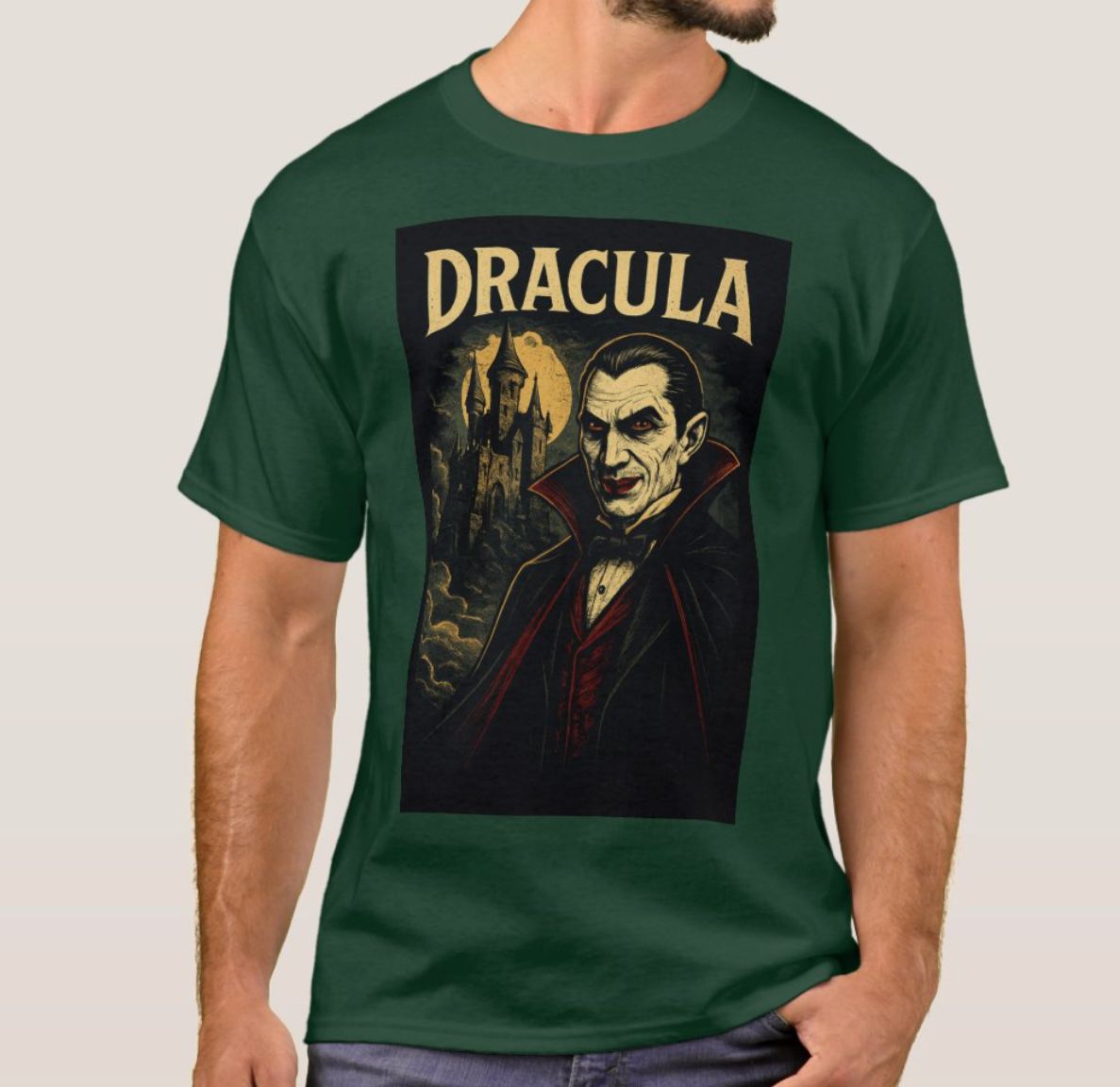 Count Dracula and his Castle - Mens T-Shirt