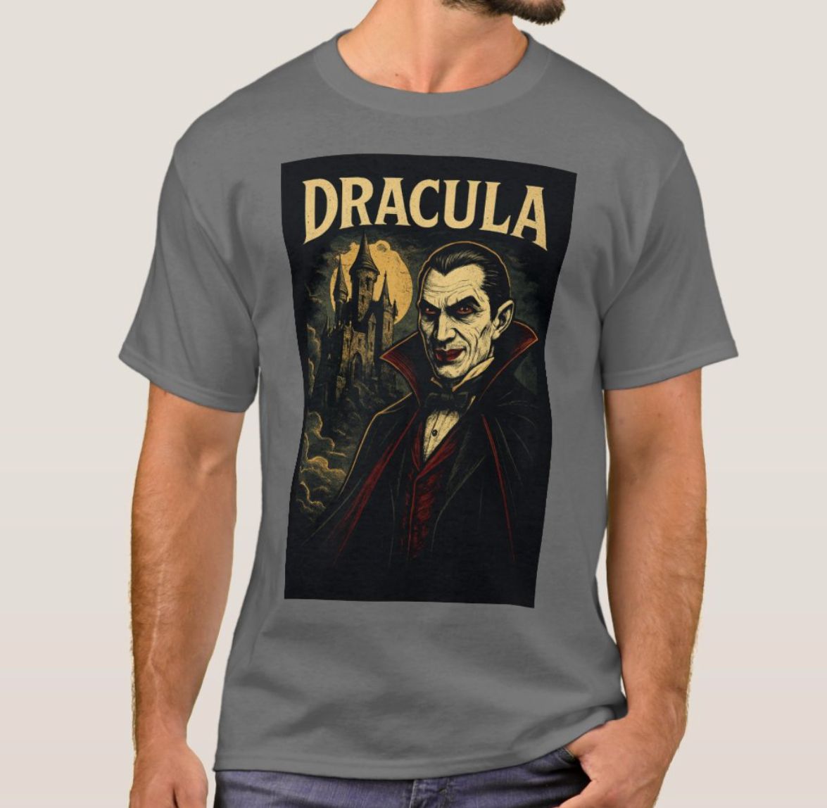 Count Dracula and his Castle - Mens T-Shirt
