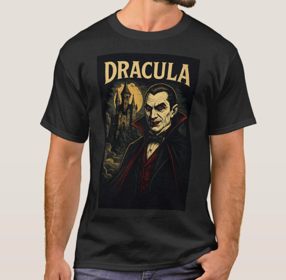 Count Dracula and his Castle - Mens T-Shirt