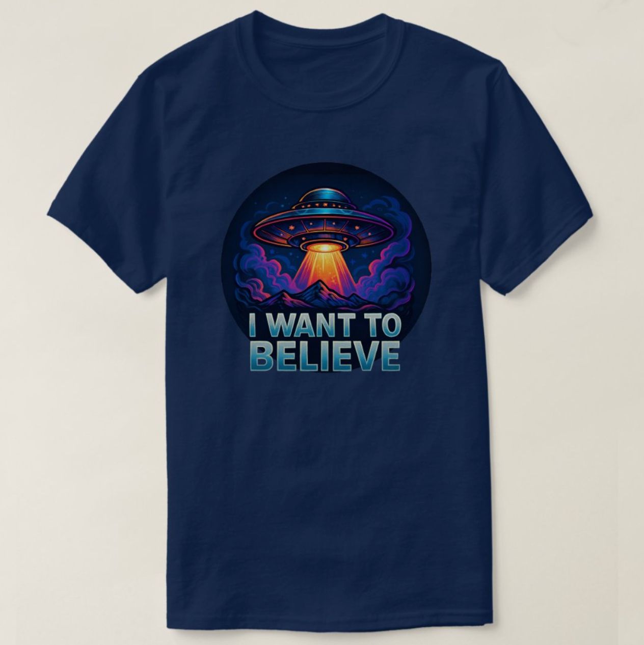 I Want To Believe UFO Alien - Mens/Womens T-Shirt