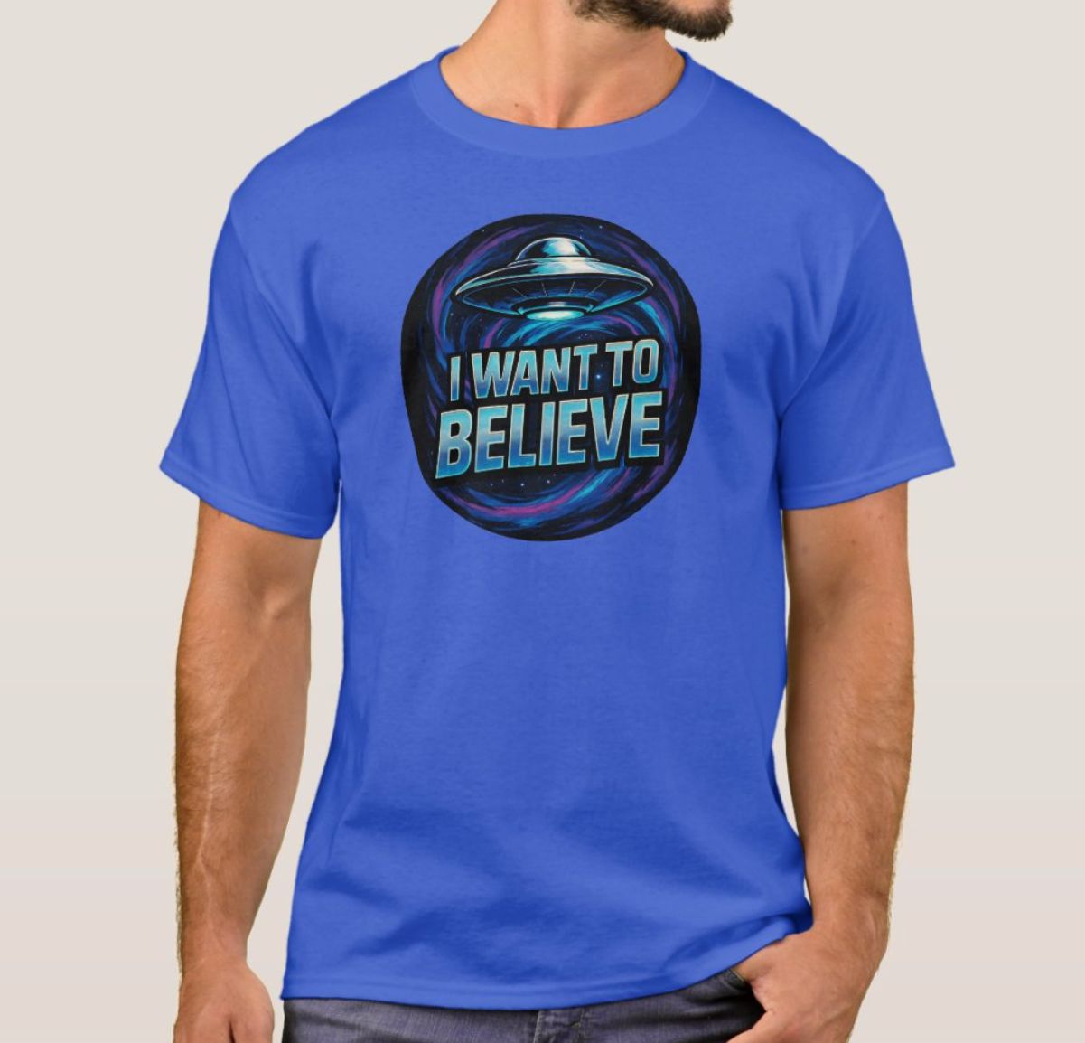 I Want To Believe UFO Alien - Mens/Womens T-Shirt