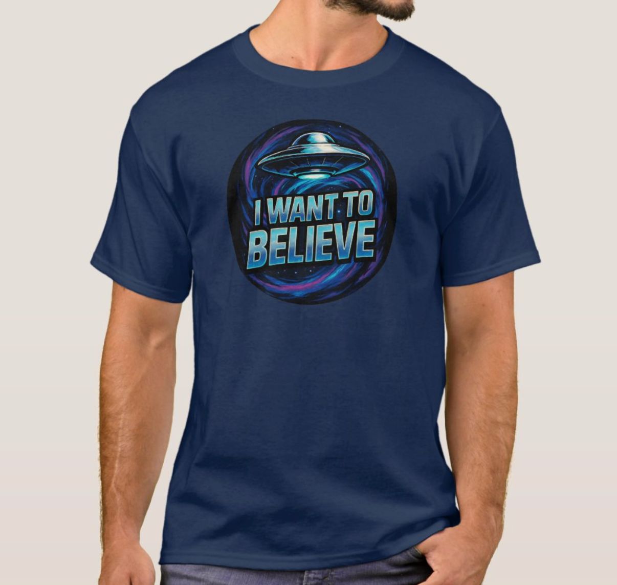 I Want To Believe UFO Alien - Mens/Womens T-Shirt