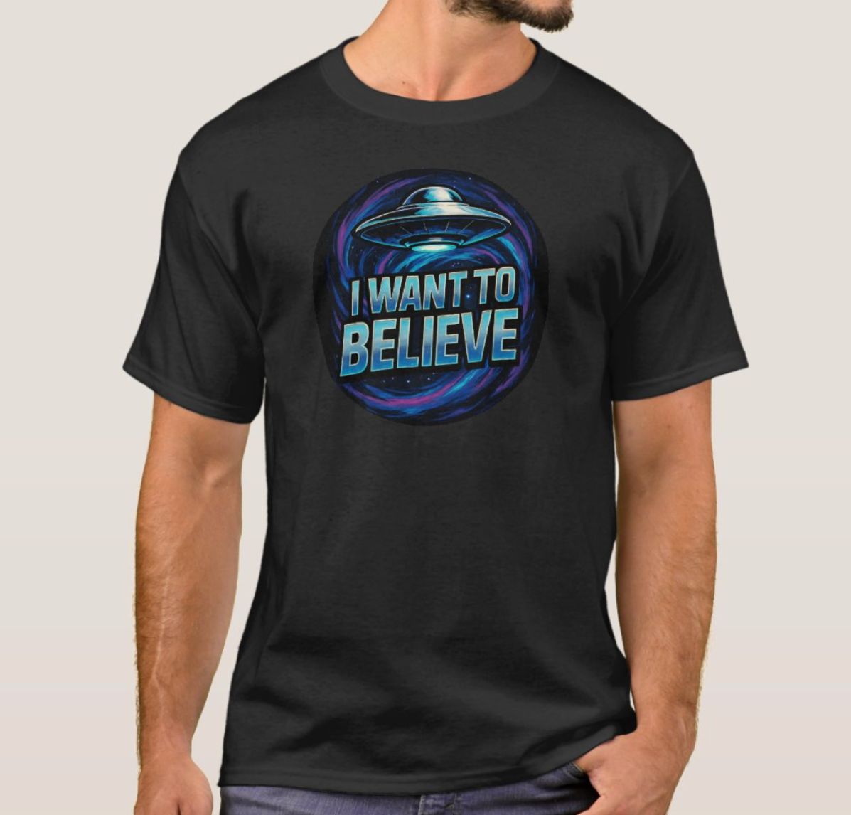 I Want To Believe UFO Alien - Mens/Womens T-Shirt