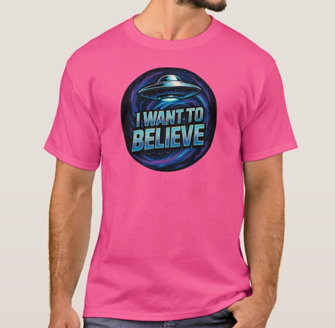 I Want To Believe UFO Alien - Mens/Womens T-Shirt