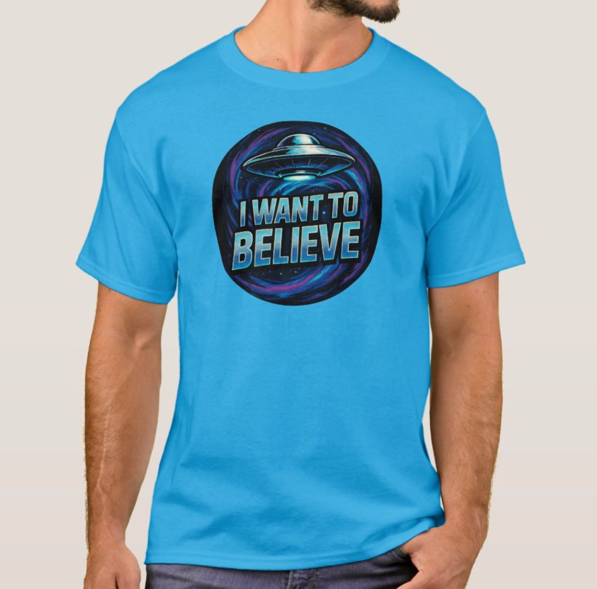 I Want To Believe UFO Alien - Mens/Womens T-Shirt