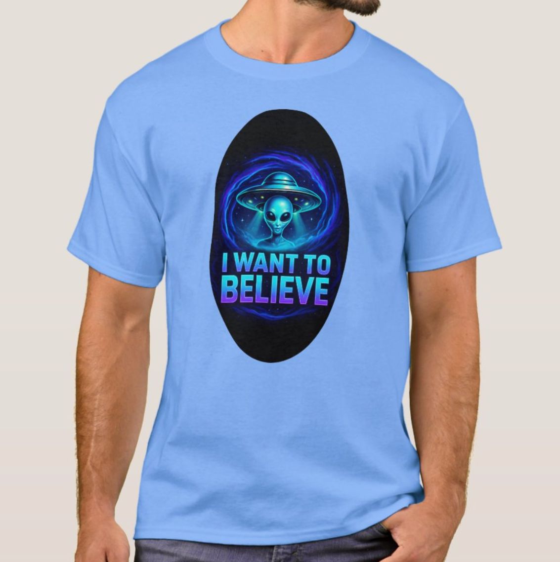 I Want To Believe Vortex UFO Alien - Mens/Womens T-Shirt