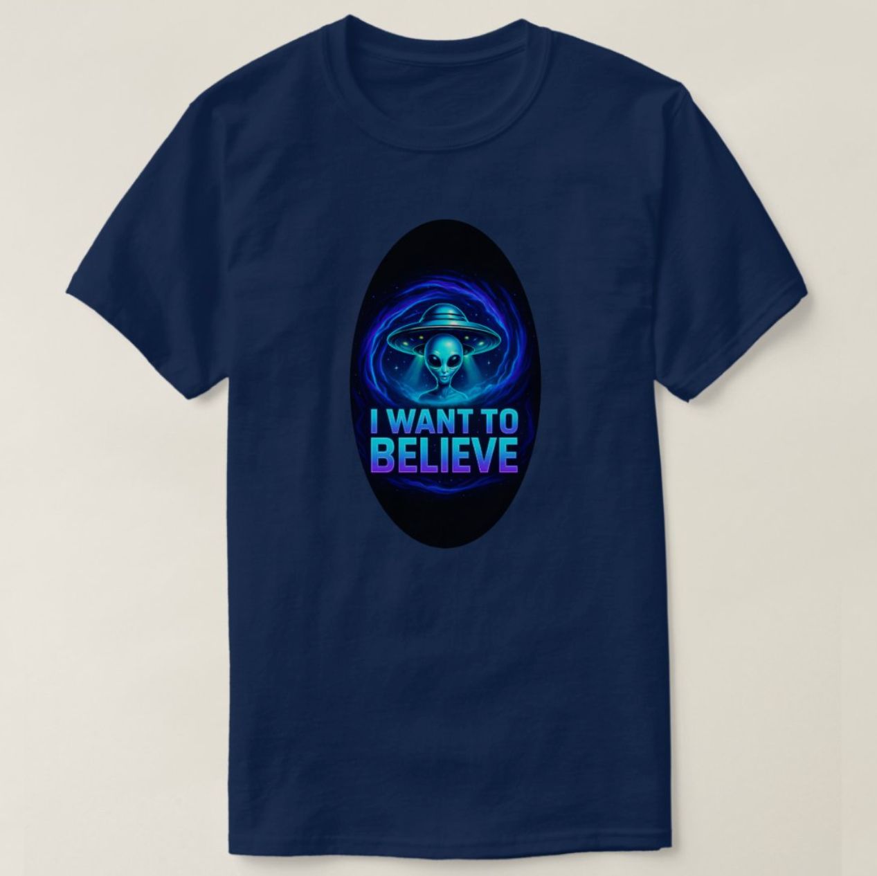 I Want To Believe Vortex UFO Alien - Mens/Womens T-Shirt