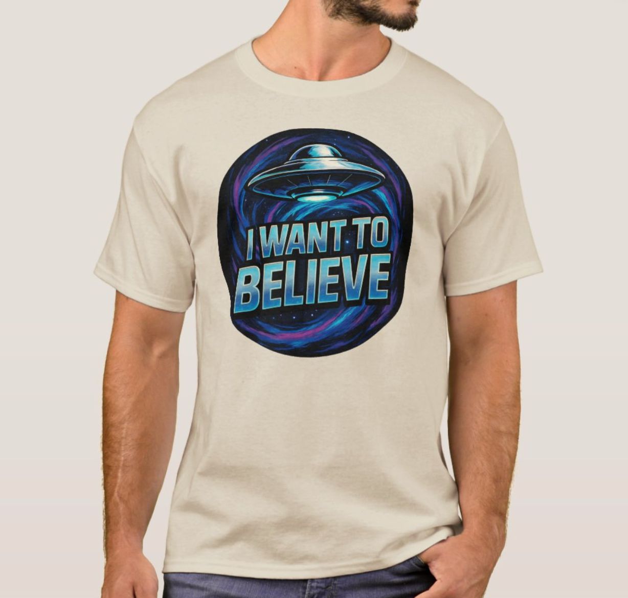 I Want To Believe UFO Alien - Mens/Womens T-Shirt